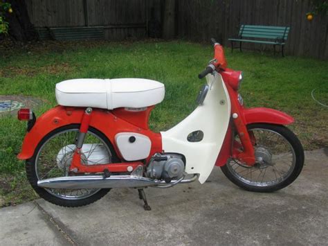 I got it running. . 1965 honda 50cc motorcycle for sale